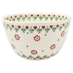 Emma Bridgewater Joy Robin Pudding Basin Bowl, Multi, Dia.19.5cm